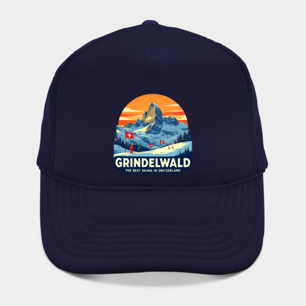 Grindelwald Best Skiing in Switzerland Souvenir by Art2Wear