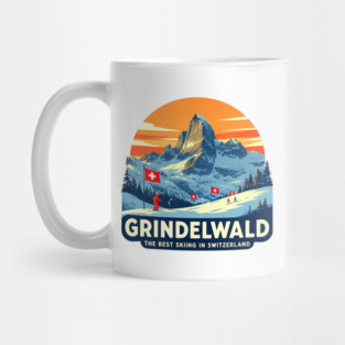 Grindelwald Best Skiing in Switzerland Souvenir Mug