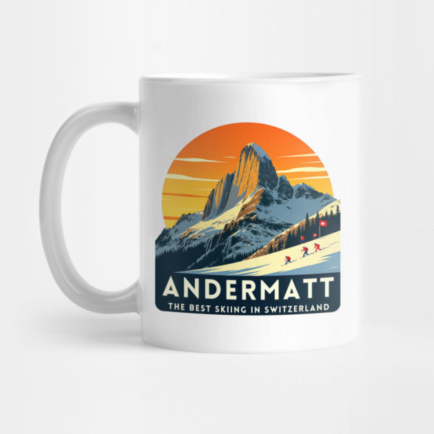 Andermatt Skiing in Switzerland Vacation Trip by Art2Wear