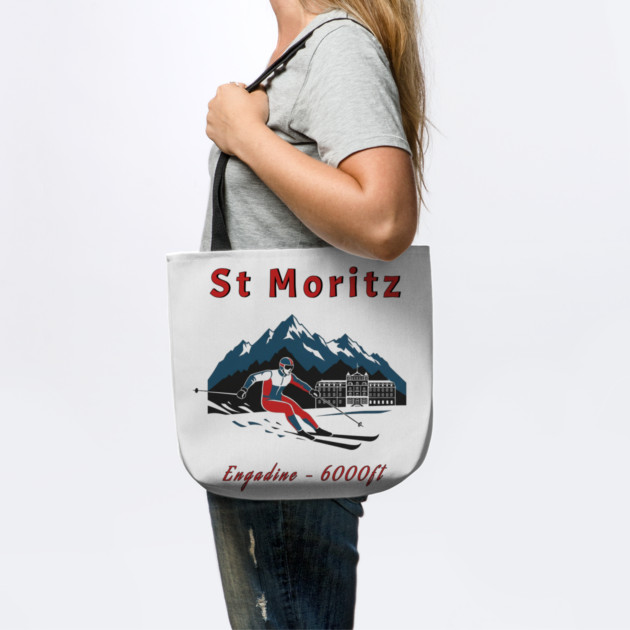St Moritz Switzerland Skiing Engadine 6000ft by Art2Wear