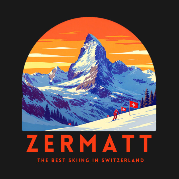 Zermatt Best Skiing in Switzerland Famous Resorts by Art2Wear