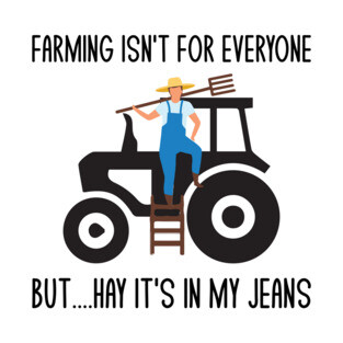 Funny Farmer Farming Tractor Pun Jokes Humor T-Shirt