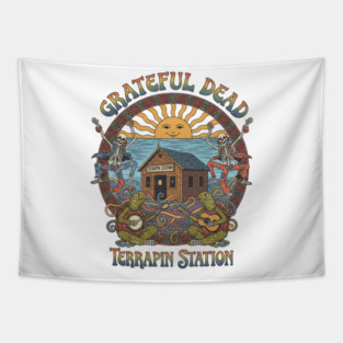 Grateful Dead Terrapin Station Vintage Album Art Tee Tapestry