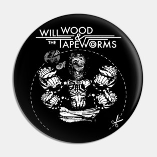 Will Wood and The Tapeworms Red Moon Pin