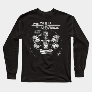 Will Wood and The Tapeworms Red Moon Long Sleeve T-Shirt