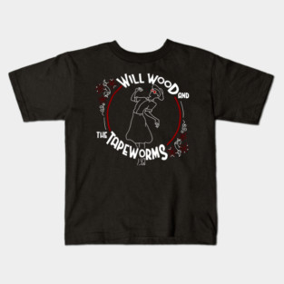 Will Wood and The Tapeworms Skeleton Appreciation Day in Vestal Kids T-Shirt