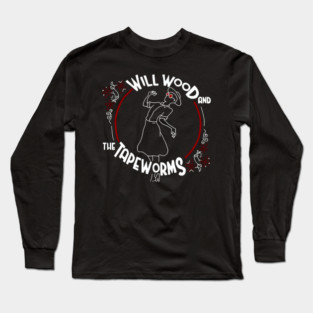 Will Wood and The Tapeworms Skeleton Appreciation Day in Vestal Long Sleeve T-Shirt