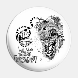 Will Wood and The Tapeworms White Knuckle Jerk Pin