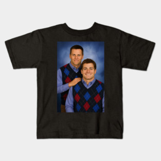 Drake Maye & Tom Step-brothers New England Football Kids T-Shirt