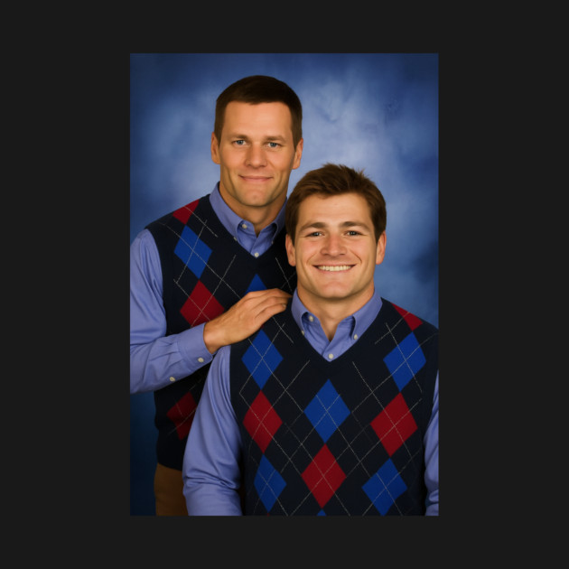 Drake Maye & Tom Step-brothers New England Football by CharlieBouti79