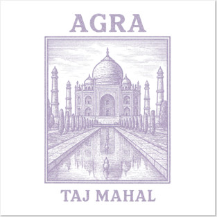 Agra Taj Mahal Posters and Art