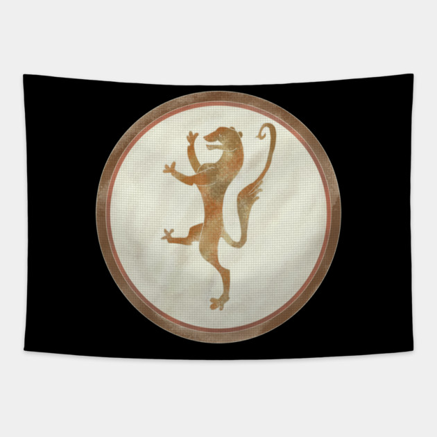 MOSAIC LION Tapestry by droidmonkey