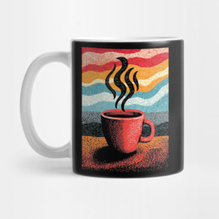 Retro Steaming Coffee Mug | 70s Vibe Morning Brew Mug
