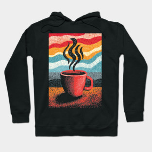 Retro Steaming Coffee Mug | 70s Vibe Morning Brew Hoodie