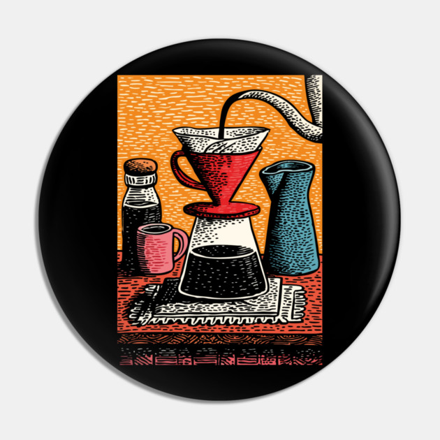 The Art of the Pour Over | V60 Coffee Brewing Pin by TuncGK