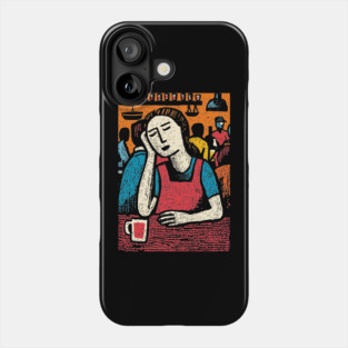 Tired Barista End of Shift | Relatable Service Industry Phone Case