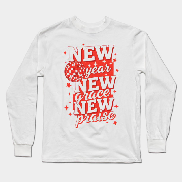 New Year, New Vibes Disco Tee Long Sleeve T-Shirt by enrynz