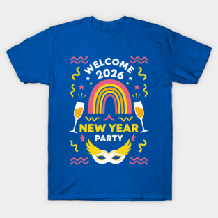 Vibrant New Year Party T-Shirt
