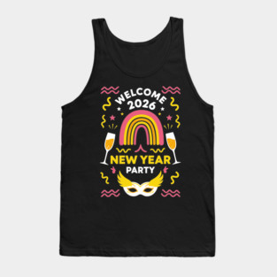 Vibrant New Year Party Tank Top