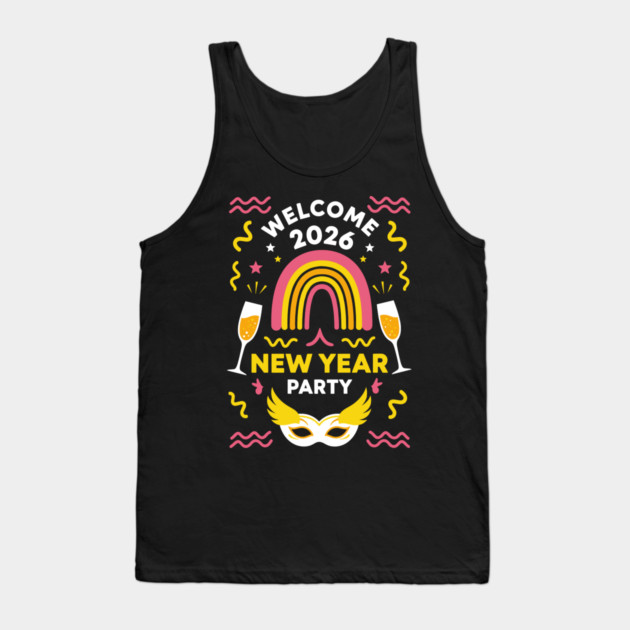 Vibrant New Year Party Tank Top by enrynz