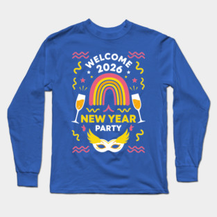 Vibrant New Year Party Long Sleeve T-Shirt