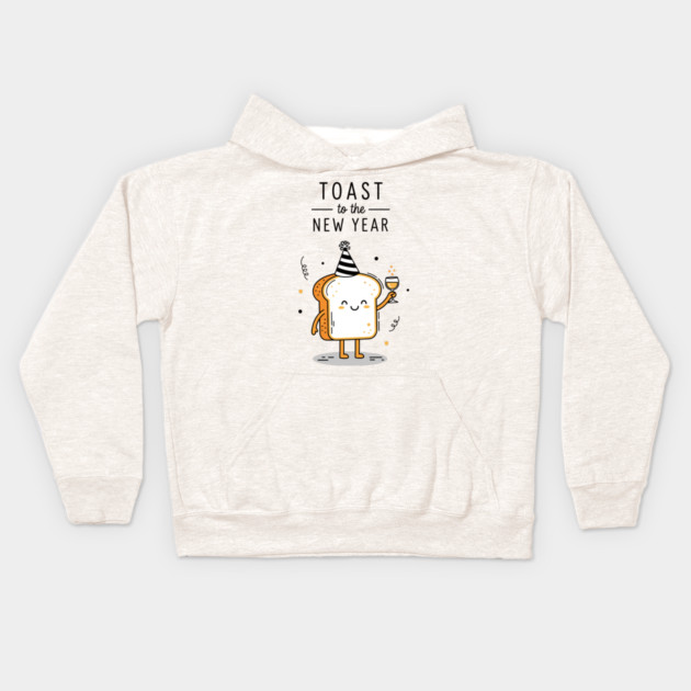 Toast to the New Year Kids Hoodie by enrynz