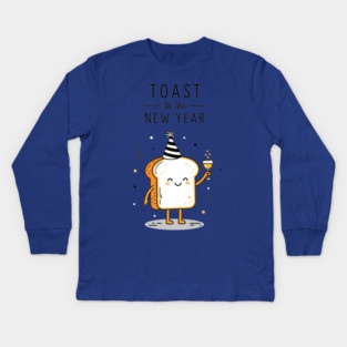 Toast to the New Year Kids Long Sleeve T-Shirt