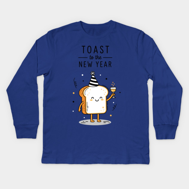 Toast to the New Year Kids Long Sleeve T-Shirt by enrynz