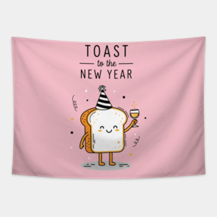 Toast to the New Year Tapestry