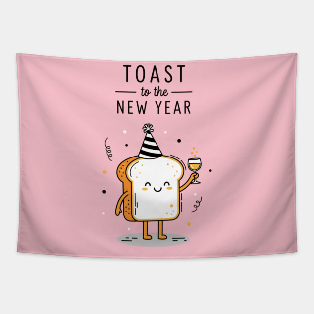 Toast to the New Year Tapestry by enrynz