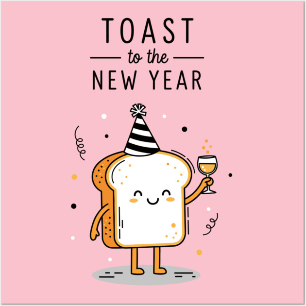 Toast to the New Year Wall Art by enrynz