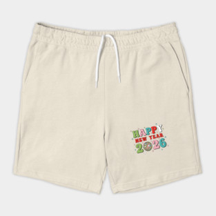 Happy New Year 2026 Disco Party Shorts
