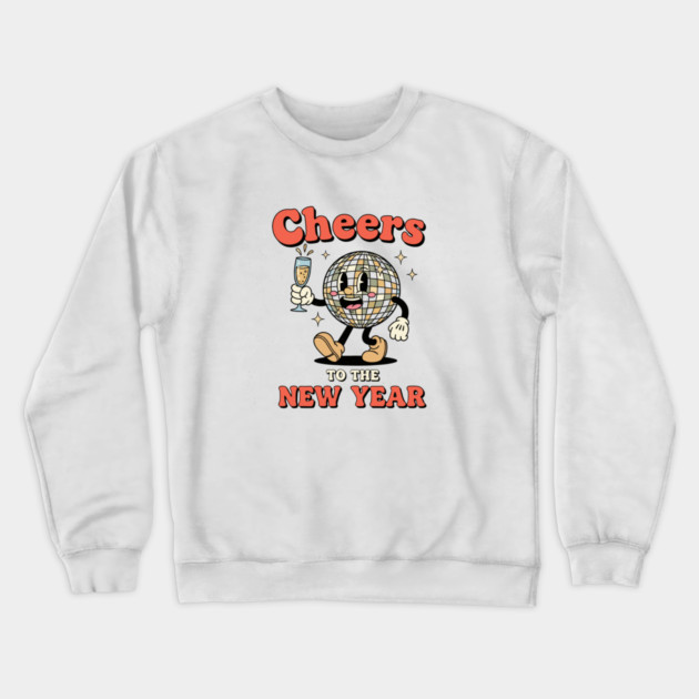 Cheers to the New Year Disco Ball Crewneck Sweatshirt by enrynz