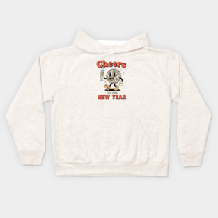 Cheers to the New Year Disco Ball Kids Hoodie