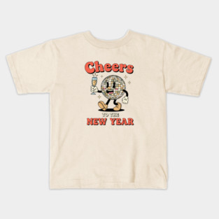 Cheers to the New Year Disco Ball Kids T-Shirt