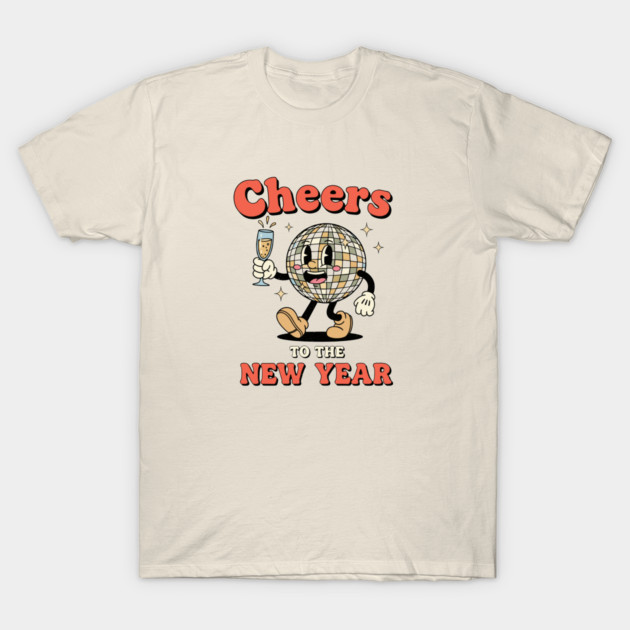 Cheers to the New Year Disco Ball T-Shirt by enrynz