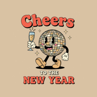 Cheers to the New Year Disco Ball T-Shirt