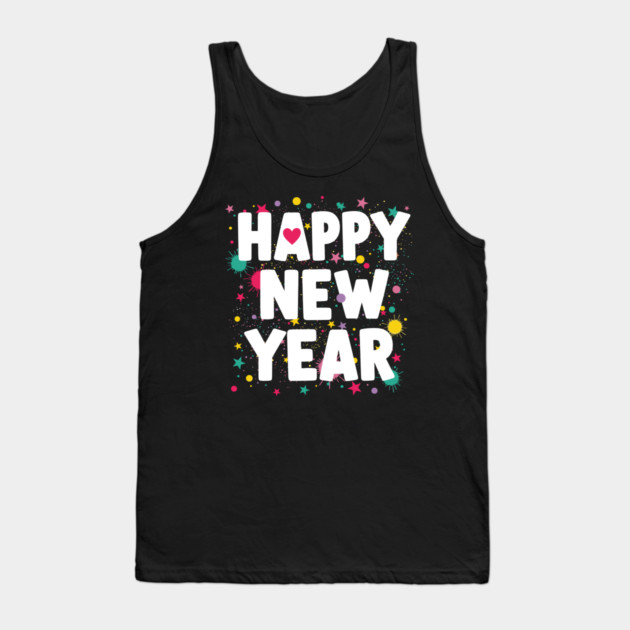 Happy New Year Celebration Tank Top by enrynz
