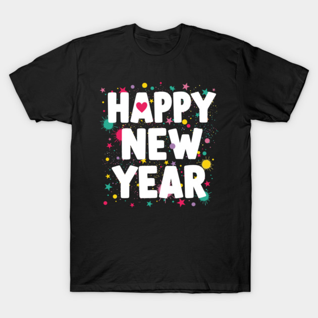 Happy New Year Celebration T-Shirt by enrynz