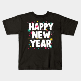 Happy New Year Celebration Kids T-Shirt