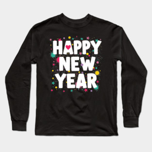 Happy New Year Celebration Long Sleeve T-Shirt