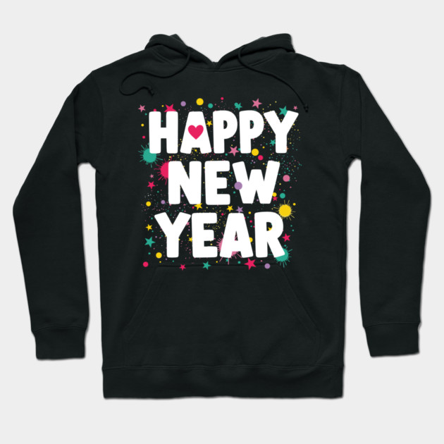 Happy New Year Celebration Hoodie by enrynz