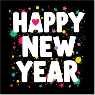 Happy New Year Celebration Posters and Art