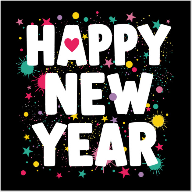 Happy New Year Celebration Wall Art by enrynz