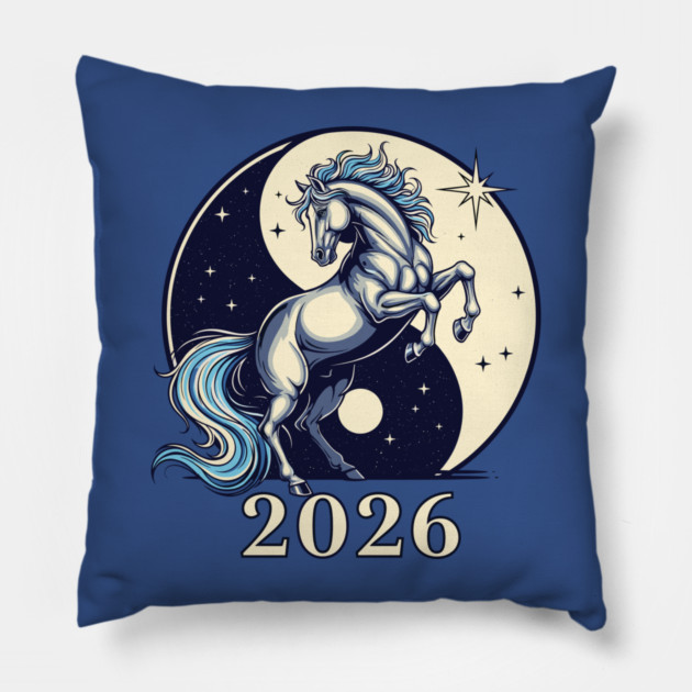 2026 Lunar Horse Magic Pillow by enrynz
