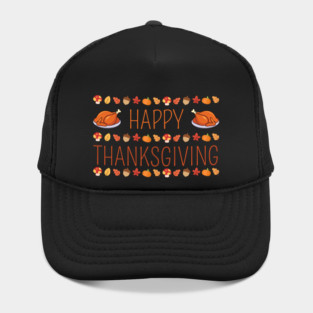 Happy Thanksgiving Fall Feast Hat
