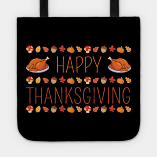 Happy Thanksgiving Fall Feast Tote