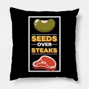 Seeds Over Steak Pillow