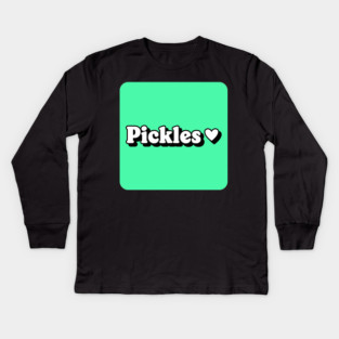 Pickle Lover Kids Long Sleeve T-Shirt