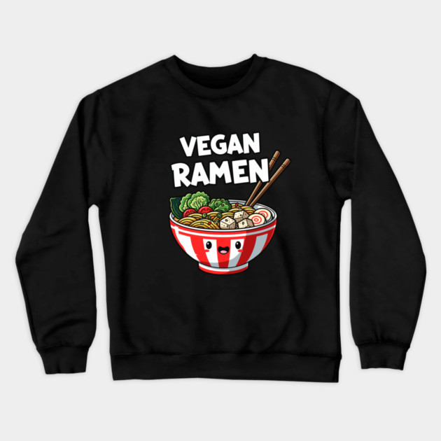 Vegan Ramen Lovers Crewneck Sweatshirt by enrynz